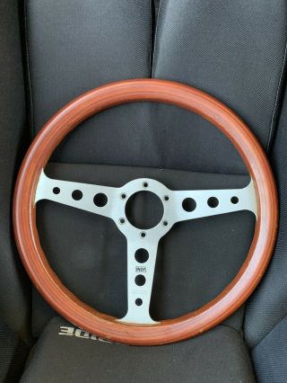 Jdm Momo Indy Wood 350mm Steering Wheel Italy Rare Classic