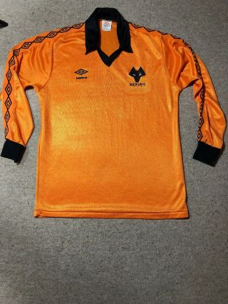 Wolves Football Shirt Wolverhampton Wanderers 1979 - 80 Umbro Rare Retro Large