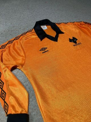 Wolves Football Shirt Wolverhampton Wanderers 1979 - 80 Umbro Rare Retro Large 2