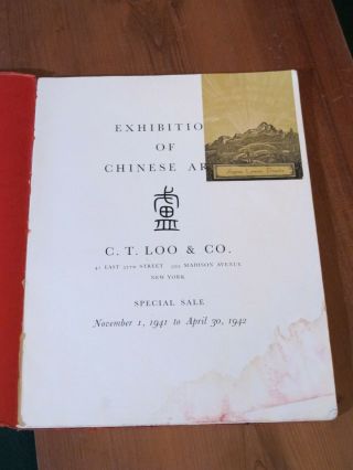 EXHIBITION OF CHINESE ARTS C.  T.  LOO Pottery Bronze Jade Jewelry 1941 Rare 2