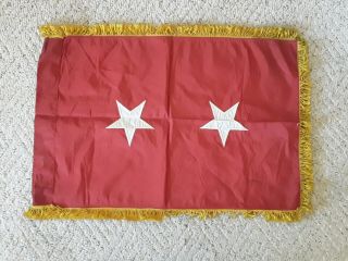 1960s From Franklin Smith Us Army 2 Star Major General Service Flag Vietnam Rare