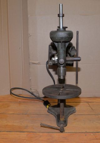 Rare Walker Turner Drive Line Bench Drill Press Collectible Machinist Tool Early