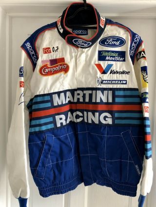 Rare Team Issue Sparco Ford Martini Racing Carlos Sainz Rally Jacket