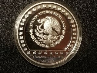 1993 Mexico N$10 Pesos PIEDRA DE TIZOC Silver Proof KEY DATE 1000 Minted RARE 2