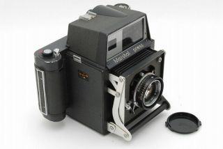 Rare Marshal Press Film camera,  Nikkor - Q 105mm f3.  5 Lens From Japan 1029 3