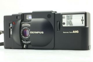 Rare,  W/a16 Olympus Xa 35mm Rangefinder Camera A16 Flash Strap Japan