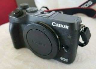 Canon EOS M6 24.  2MP Digital Camera - Black (Body Only),  Rarely 2
