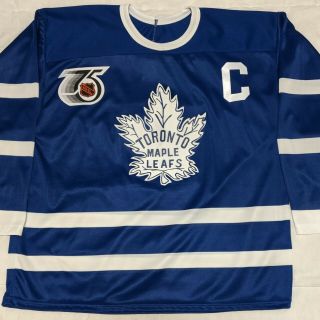 Rare Vintage Wendel Clark Toronto Maple Leafs Tbtc Jersey Ccm Maska Sz Xl