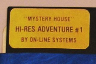 RARE Mystery House by On - line Systems for Apple II,  Apple IIe,  IIc,  Apple IIGS 2