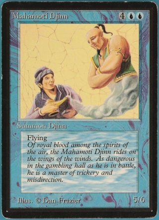 Mahamoti Djinn Beta Pld - Sp Blue Rare Magic Gathering Card (id 75300) Abugames