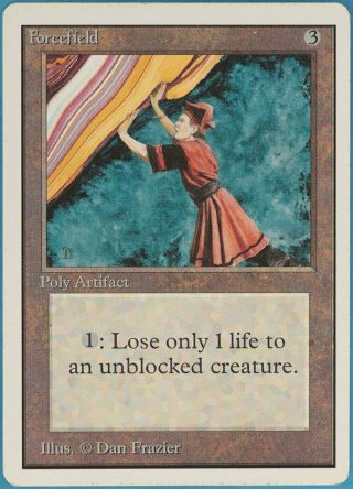 Forcefield Unlimited Pld - Sp Artifact Rare Magic Mtg Card (id 83468) Abugames