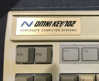 NORTHGATE OMNIKEY 102 RARE Gold Label BLUE Alps mechanical keyboard 2