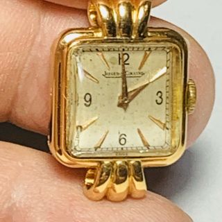 Extremely Rare Jaeger Lecoultre Very Fancy 18k Gold Ladies Wrist Watch