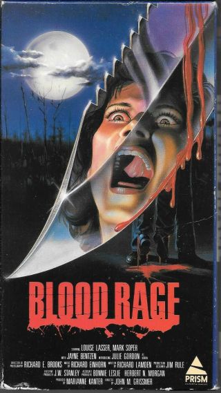 Blood Rage 1987 Vhs Horror.  Rare 80 