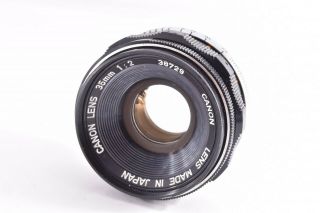Canon 35mm/f2 Leica 39mm Lmt Screw Mount Rare 38729