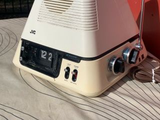 RARE JVC VIDEO CAPSULE TV Model 3100D,  Space Age TV Alarm Clock Parts 3