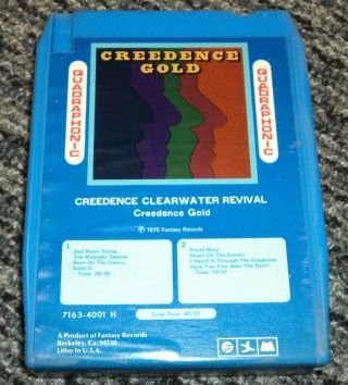 Creedence Clearwater Revival Gold Rare Quadraphonic 8track Tape Quad 1975 Ccr