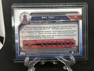 Mike Trout 2019 Bowman Chrome Gold Refractor /50 Rare Angels Non Auto HOT NM MVP 2