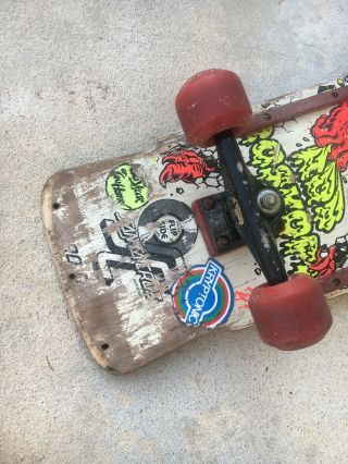 Rare Vintage Santa Cruz Rob Roskopp Target Skateboard Deck 1986 1980s 3
