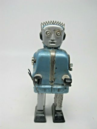 Vintage Tin Battery Operated Space Age Robot Japan Japanese Mechanical Toy Rare