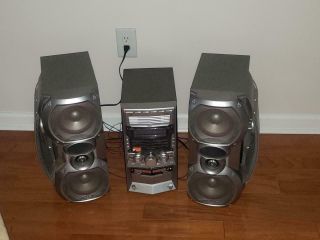 Rare Jvc Hx Z30 5cd Stereo W/ Twin Hyper Speakers