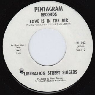 Liberation Street Singers Love Is In The Air Mega Rare Northern Soul 45 R&b Hear