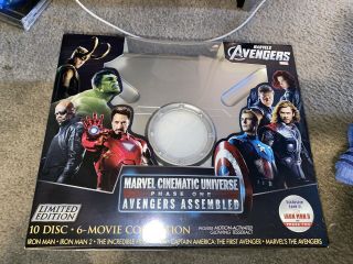 Marvel Cinematic Universe Phase 1 Set - Avengers - Blu - Ray Suitcase - RARE & OOP 2