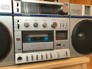 Fisher PH 422L.  Boombox ghettoblaster cassette radio rare.  sound 2