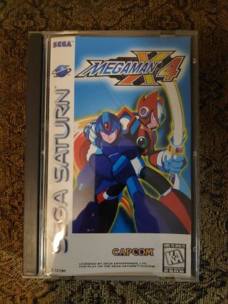 Mega Man X4 - Cib - Complete In Case - Rare (sega Saturn,  1997)