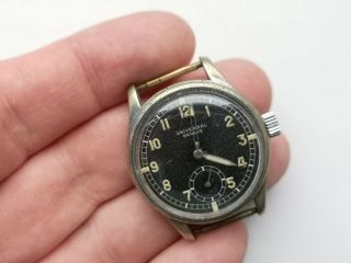 Rare Watch Universal Geneve Cal.  262 Military Watch Ww2 For Repair.  Balance Ok