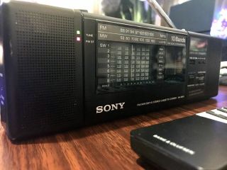 Sony WA - 8800 Bluetooth 10 Band FM/MW/SW 1 - 8 Cassette - Corder LCD Alarm Clock RARE 3