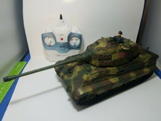 Vsp Vs R/c 1:24 German King Tiger Battle Tank Rare And Ready Infrared Series