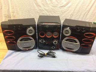 Rare Philips Gaming Stereo Fw - C577 Audiofile High End 5 Disc Cd Player Radio