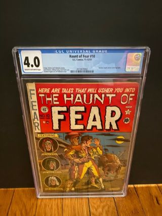 Haunt Of Fear 10 Ec Comics Cgc 4.  0 1951 Only 70 Copies Graded By Cgc Rare