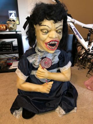 Samantha Zombie Baby Spirit Halloween Prop Gemmy Morbid Rare Htf Huge