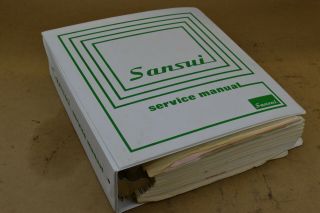 Rare 1972 Sansui Stereo Electronic Equipment Dealers Service Manuals Audiophile
