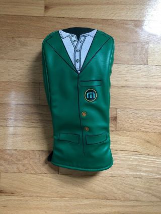 Travis Mathew Masters Driver Headcover Green Jacket.  Very Limited And Rare