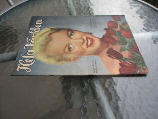 Swedish Rare mag Marilyn Monroe Cover Hela Världen no 25 1951 Sweden 2
