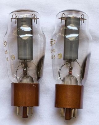 5R4GYS RTC 274B WE274B 5R4G 5R4GY VERY RARE FRENCH TUBES MATCHED PAIR 3