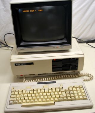 Rare Tandy 1000 Computer 128K includes Keyboard ships worldwide 2