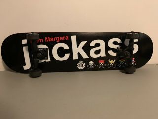 Element Bam Margera Jackass Skull Party Deck,  Trucks & Wheels Rare Skateboard