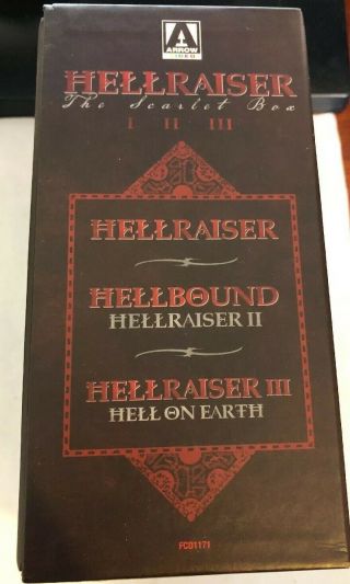 Hellraiser Scarlet Box Set Blu - ray LIKE cond US Limited Arrow Video Rare 2