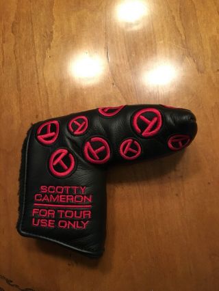 Rare Scotty Cameron Tour Only Dancing Red Circle T Ct Putter Blade Headcover
