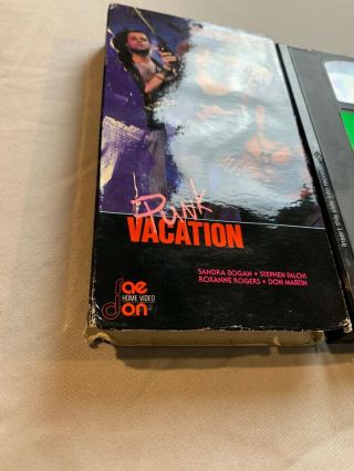 Punk Vacation Rare VHS Cult Classic Raedon Home Video Needs Cleaning HTF 2