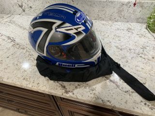 Agv Gp Tech Buell Motorcycle Helmet - Blue - Large - Rare Harley