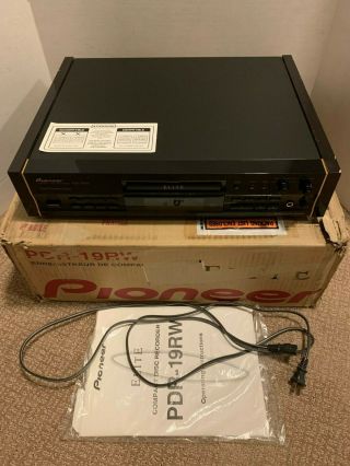 Pioneer Elite Pdr - 19rw Cd Player Cd - R Cd - Rw Recorder Audiophile Rare