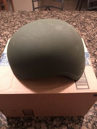 Rare Msa Gallet Tc - 2001 High Cut Helmet Green Medium Navy Seal Devgru Nswdg