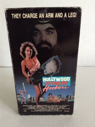 Hollywood Chainsaw Hookers Vhs Camp Video Rare Horror Linnea Quigley Gunnar Hans