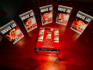 UNIQUE BRUCE LEE BOXSET Box Set 5 VHS Tapes Martial Arts MOVIES Rare 2
