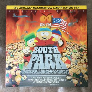South Park Bigger Longer & Uncut Movie Widescreen Laserdisc Rare 1999 81min R